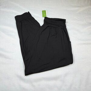 UEU Women’s Black Jogger Pants 2XL NWT High Rise Lounge Athletic